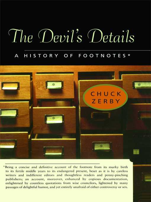 Title details for The Devil's Details by Chuck Zerby - Wait list